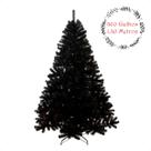 Arvore de Natal Preta 1,80m Halloween Dark 860 Galhos Luxo