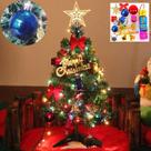 Árvore de Natal ruizedidi Mini Artificial com luzes LED de 60 cm