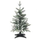 Árvore de Natal Senjie Artificial Mini Flockada de 1,2 m com frutas vermelhas