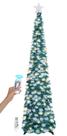 Árvore de Natal SINTENILL Pop Up de 6 pés com temporizador, luzes e enfeites