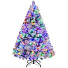 Árvore de Natal Yaheetech 1,4 m com 100 luzes LED multicoloridas