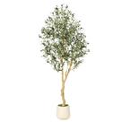 Árvore de Oliveira Artificial FEELEAD 183 cm com Vaso