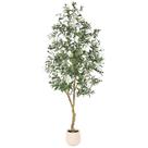 Árvore de Oliveira Artificial FEELEAD 213 cm para Interior com Vaso
