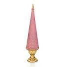 Árvore Decorativa de Natal Em Resina Rosa e Dourado 45 Cm F04 - D'Rossi