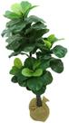 Árvore Fícus Lyrata Toque Real Planta Decorativa 1.2m Verde