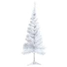 Arvore natal pinheiro branco 150cm/200gl c/pe de plástico - wincy natal