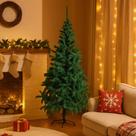 Arvore Natalina Pinheiro Artifical 180cm 720 Galhos Verde Folhagem Realistica Decoraçao Festiva