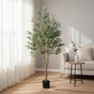 Árvore Oliveira Artificial Realista 1.80m - Decoração Exclusiva para Sala