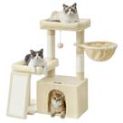 Árvore para Gatos Feandrea 86 cm de Altura com Postes para Arranhar e Rampa Árvore para Gatos Feandrea 86 cm de Altura com Postes para Arranhar e Rampa