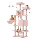 Árvore para Gatos Feandrea Jelly Rosa UPCT165P01 168 cm com 13 Postes Árvore para Gatos Feandrea Jelly Rosa UPCT165P01 168 cm com 13 Postes