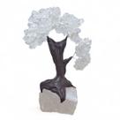 Árvore Pedra Natural Cristal com Base Drusa de Cristal 13 cm