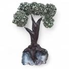 Árvore Pedra Natural Pirita com Base de Ametista 13 cm