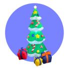 Árvore Presentes Inflável C/Luz Decoração Natal Bivolt 1,90m Árvore Presentes Inflável C/Luz Decoração Natal Bivolt 1,90m