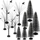 Árvores de mesa de Natal Sumind Winter Snow Model (12 unidades)
