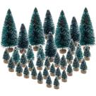 Árvores de Natal artificiais BLEBRDME Mini Sisal com base de madeira