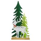 Árvores de Natal com Renas Enfeite Decorativo 46,5cm Feltro / Madeira Árvores de Natal com Renas Enfeite Decorativo 46,5cm Feltro / Madeira