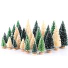 Árvores de Natal UROVIBOSCR Mini Artificial com base de madeira