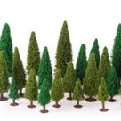 Árvores Modelo Skylety - 35 Peças para Paisagem de Trem Verde Árvores Modelo Skylety - 35 Peças para Paisagem de Trem Verde