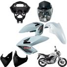 Asa (aba) Tanque Cg Fan 160 2016 até 2021 + Farol Completo Paralama Dianteiro