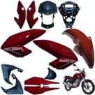 Asa (Aba) Tanque Cg Fan 160 2016 até 2021 + Farol Completo Rabeta Traseira Paralama Dianteiro