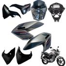 Asa (aba) Tanque Cg Fan 160 2016 até 2021 + Tampa Lateral Farol Completo Com Aranha