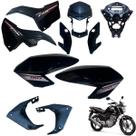 Asa (aba) Tanque Cg Fan 160 2016 até 2021 + Tampa Lateral Farol Completo Com Aranha