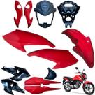 Asa (aba) Tanque Cg Fan 160 2022 / 2024 + Farol completo Paralama Dianteiro Rabeta traseira 3 peças Asa (aba) Tanque Cg Fan 160 2022 / 2024 + Farol completo Paralama Dianteiro Rabeta traseira 3 peças