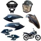 Asa (aba) Tanque Cg Fan 160 2022 / 2024 + Farol Completo Paralama Dianteiro