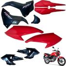 Asa (aba) Tanque Cg Fan 160 2022 / 2024 + Tampa Lateral Rabeta Traseira 3 Partes
