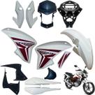 Asa (aba) Tanque Cg Titan 150 Modelo 2014 / 2015 + Farol Completo Com Aranha Paralama Dianteiro Rabeta Traseira 3 Peças Asa (aba) Tanque Cg Titan 150 Modelo 2014 / 2015 + Farol Completo Com Aranha Paralama Dianteiro Rabeta Traseira 3 Peças