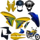 Asa (aba) Tanque Cg Titan 150 Modelo 2014 / 2015 + Farol Completo Com Aranha Paralama Dianteiro Rabeta Traseira 3 Peças