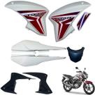 Asa (Aba) Tanque Cg Titan 150 Modelo 2014 / 2015 + Rabeta Tubarão Traseira 3 Peças