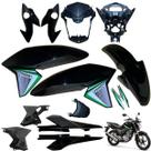 Asa (aba) Tanque Cg Titan 160 2016 até 2021 + Farol Completo Rabeta Traseira 3 peças Paralama Dianteiro