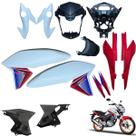 Asa (aba) Tanque Cg Titan 160 2016 até 2021 + Farol Completo Rabeta Traseira 3 peças Asa (aba) Tanque Cg Titan 160 2016 até 2021 + Farol Completo Rabeta Traseira 3 peças