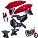 Asa (Aba) Tanque Cg Titan 160 2016 até 2021 + Tampa Lateral Lado Filtro e Bateria