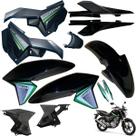 Asa (aba) Tanque Cg Titan 160 2016 até 2021 + Tampa lateral Rabeta 3 peças Paralama Dianteiro