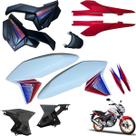 Asa (Aba) Tanque Cg Titan 160 2016 até 2021 + Tampa Lateral Rabeta Traseira 3 peças