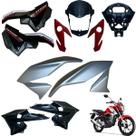 Asa (aba) Tanque Cg Titan 160 Modelo 2022 / 2024 + Tampa Lateral Farol Completo Com Aranha