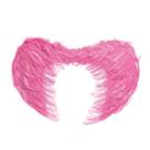 Asa de Anjo com Penas Artificiais na Cor Rosa para Fantasia Infantil 40x54 1Un Asa de Anjo com Penas Artificiais na Cor Rosa para Fantasia Infantil 40x54 1Un