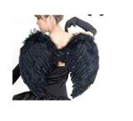 Asa De Anjo Penas Pretas Fantasia Teatro Cosplay 53cm