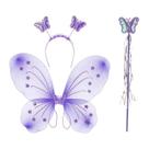 Asa De Borboleta Com Conjunto De Varinha E Tiara Para Festa E Fantasia