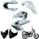 Asa do Tanque Cg Fan 160 modelo 2016 até 2021 Par de Complementos Paralama Dianteiro Rabeta Traseira 3 peças