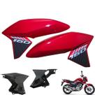 Asa do Tanque Cg Titan 160 Vermelha 2018 Com Par de Complementos Internos