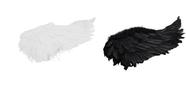 Asas De Anjo Realista Grande Para Festas Halloween, Carnaval Cor:Branca Asas De Anjo Realista Grande Para Festas Halloween, Carnaval Cor:Branca