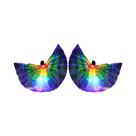 Asas De Borboleta LED Brancas Para Dança Do Ventre, Fantasia De Anjo Brilhante Para Adultos E
