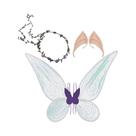 Asas De Fada Para Adultos E Crianças, Orelhas De Elfo, Tiara Floral, Acessórios De Fantasia Para