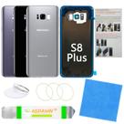 ASDAWN Panel de Vidrio Trasero de Repuesto para Galaxy S8 Plus 6.2" Plateado