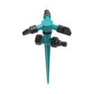 Aspersor De Jardim Rotativo Automático 360 Graus Com Cabeça De Três Pontas Para Irrigação De Quintal