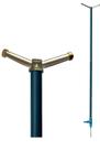 Aspersor Giratório De Metal Estaca Horta 50cm Ar50 6M