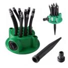 Aspersor Pulverizador 360 Graus Irrigaçao Jardim Quintal Mangueira Rega Planta Canteiro Gramado Sprinkler Horta